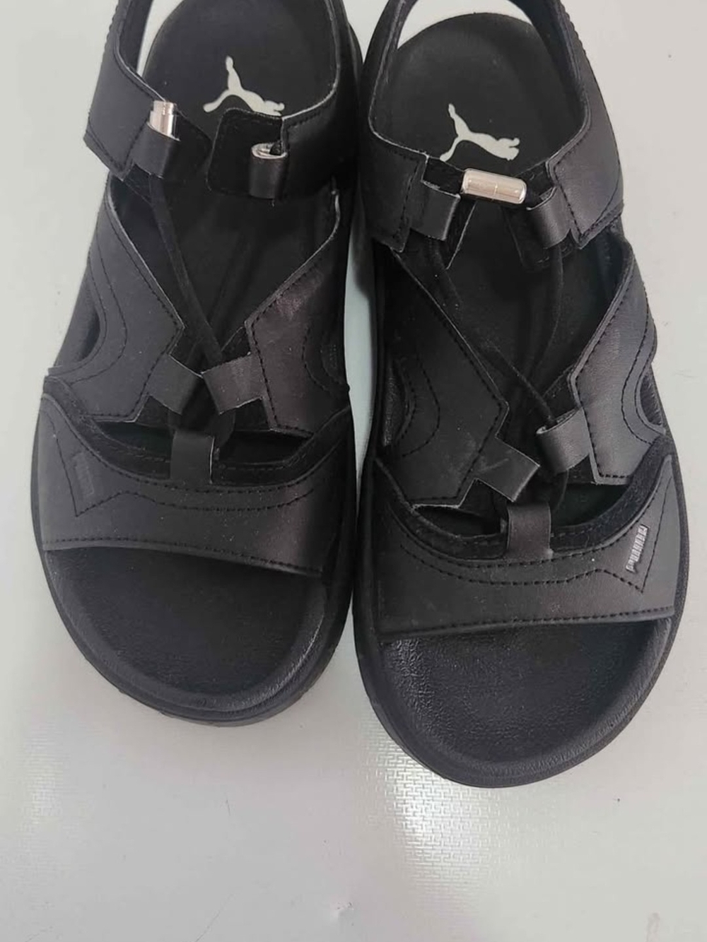 Puma Women’s Black Strappy Sport Sandals